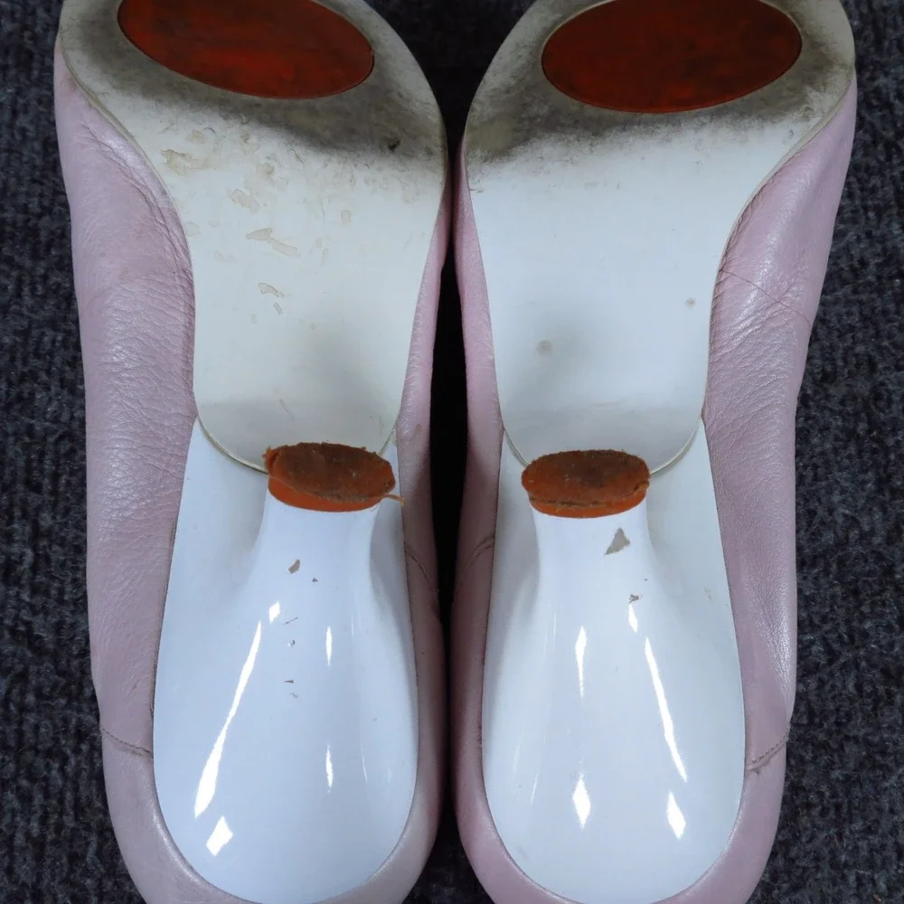 Biviel Womens Mary Jane Pumps Size 40‎ Professional Dress Shoes Pink Leather
